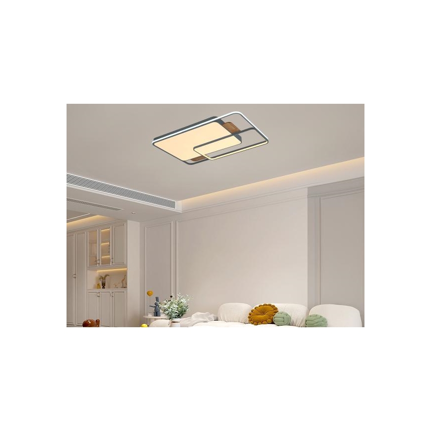 Plafonnier LED dimmable 280 W, 230 V, 3000–6500 K + télécommande