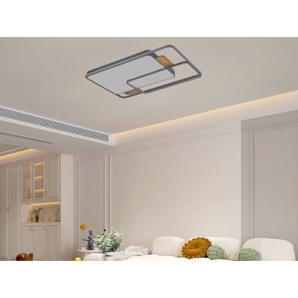 Plafonnier LED dimmable 280 W, 230 V, 3000–6500 K + télécommande