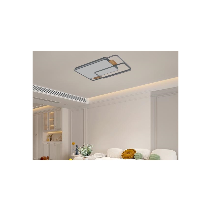 Plafonnier LED dimmable 280 W, 230 V, 3000–6500 K + télécommande