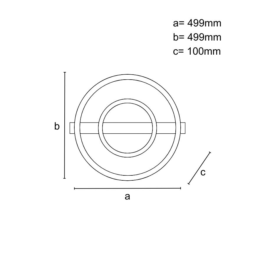 Plafonnier LED dimmable 60W/230V 3000-6500K + télécommande