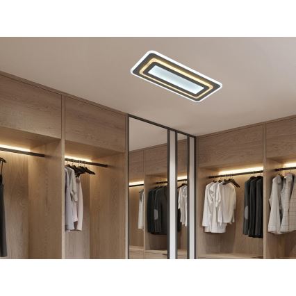 Plafonnier LED dimmable LED/85W/230V 3000-6500K gris + télécommande