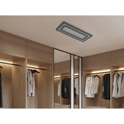 Plafonnier LED dimmable LED/85W/230V 3000-6500K gris + télécommande