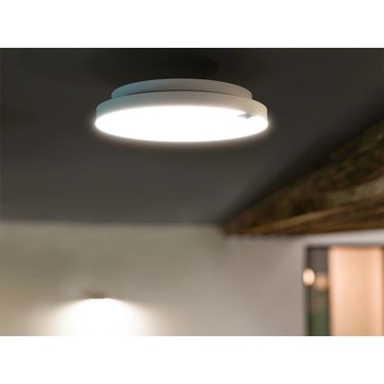 Plafonnier LED dimmable avec détecteur de mouvement et capteur crépusculaire LED/6/12/18W/230V Ø 23 cm