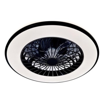 Plafonnier LED dimmable avec ventilateur VENTELUX LED/48W/230V 3000/4000/6500K Ø 48,5 cm noir + télécommande