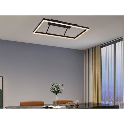 Plafonnier LED dimmable de surface 55W/230V 3000-6500K + télécommande