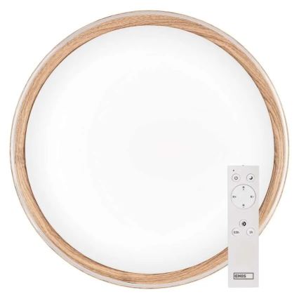Plafonnier LED dimmable ILVI LED/30W/230V 2700-6500K Ø 40 cm beige + télécommande