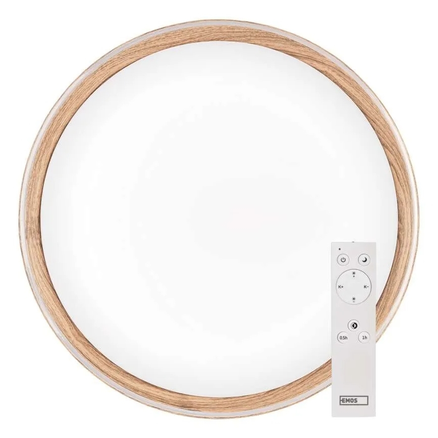 Plafonnier LED dimmable ILVI LED/30W/230V 2700-6500K Ø 40 cm beige + télécommande