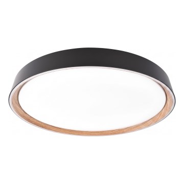Plafonnier LED dimmable ILVI LED/30W/230V 2700-6500K Ø 40 cm noir/beige + télécommande