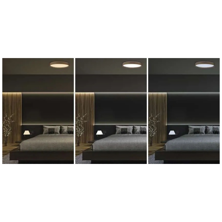 Plafonnier LED dimmable ILVI LED/45W/230V 2700-6500K Ø 50 cm beige + télécommande
