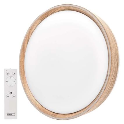 Plafonnier LED dimmable ILVI LED/45W/230V 2700-6500K Ø 50 cm beige + télécommande