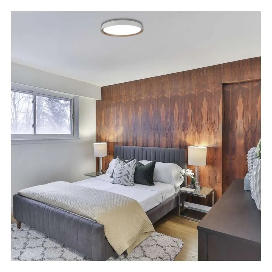 Plafonnier LED dimmable ILVI LED/45W/230V 2700–6500K Ø 50 cm blanc/beige + télécommande