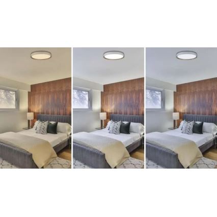 Plafonnier LED dimmable ILVI LED/45W/230V 2700–6500K Ø 50 cm blanc/beige + télécommande