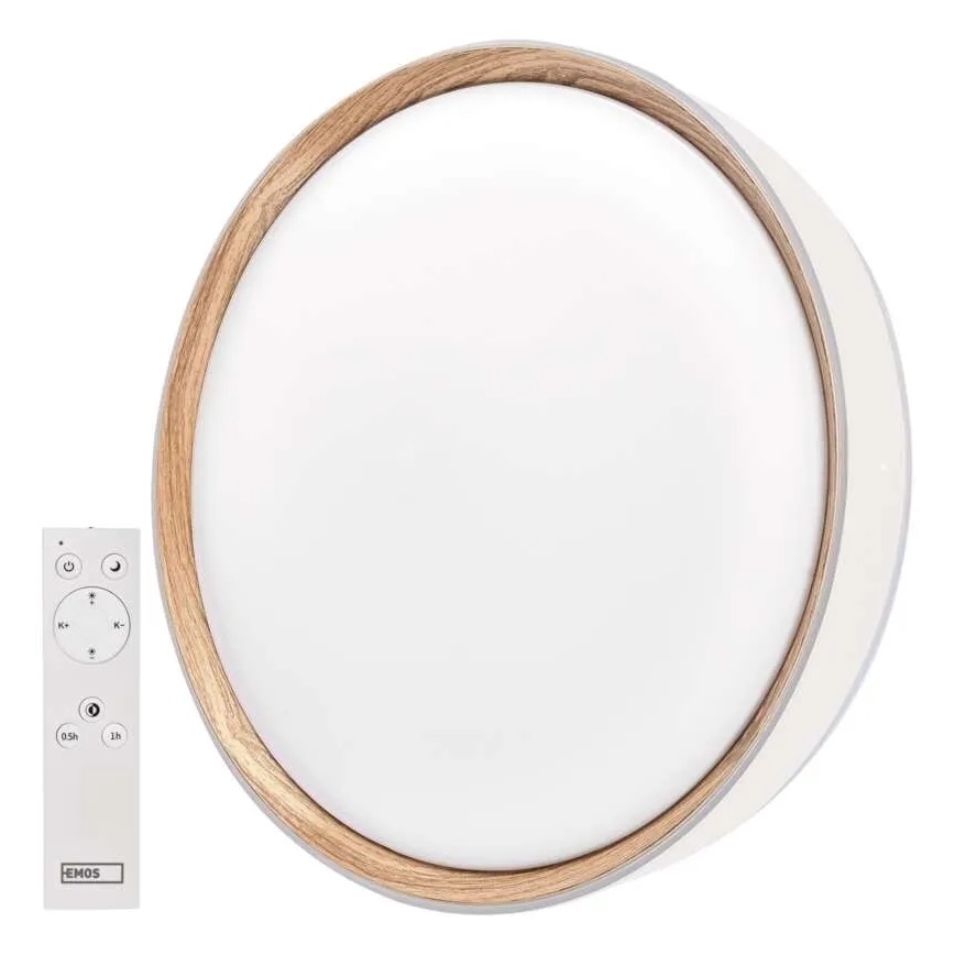 Plafonnier LED dimmable ILVI LED/45W/230V 2700–6500K Ø 50 cm blanc/beige + télécommande