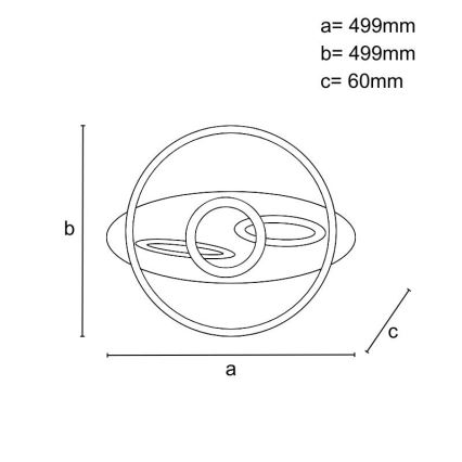 Plafonnier LED dimmable LED/105W/230V 3000-6500K + télécommande