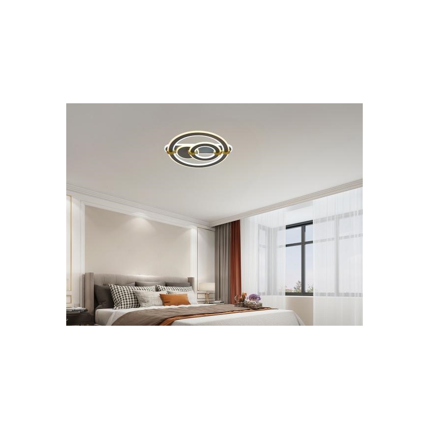 Plafonnier LED dimmable LED/120W/230V 3000-6500K + télécommande