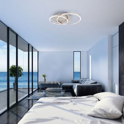 Plafonnier LED dimmable LED/28W/230V 3000K chrome mat