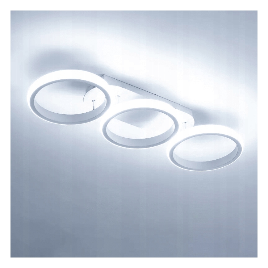 Plafonnier LED dimmable LED/30W/230V 3000-6500K blanc Wi-Fi Tuya + télécommande