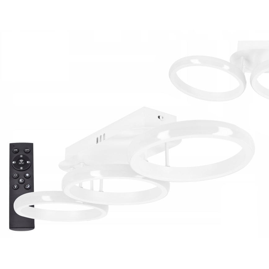 Plafonnier LED dimmable LED/30W/230V 3000-6500K blanc Wi-Fi Tuya + télécommande