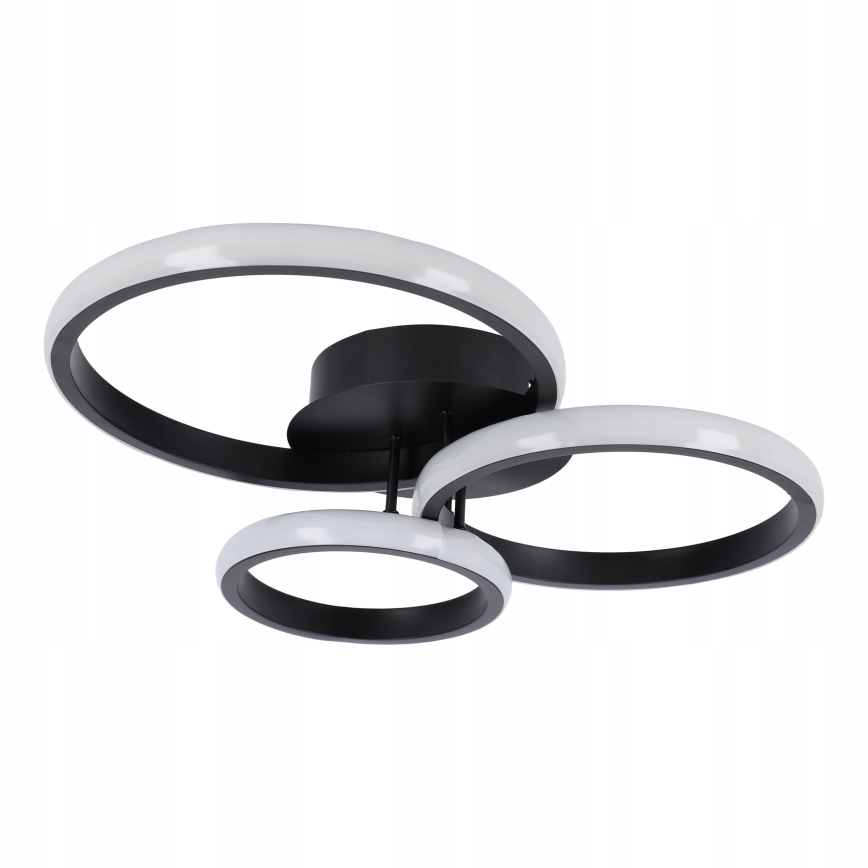 Plafonnier LED dimmable 70W/230V 3000-6500K noir + télécommande