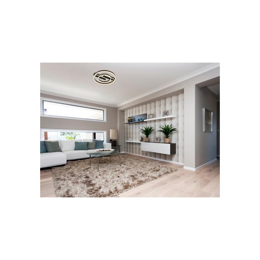 Plafonnier LED dimmable LED/80W/230V 3000-6500K + télécommande