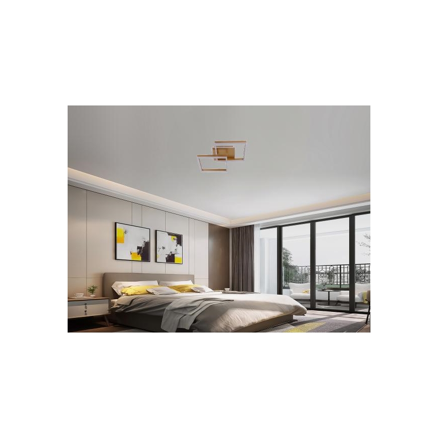 Plafonnier LED dimmable LED/80W/230V 3000-6500K + télécommande