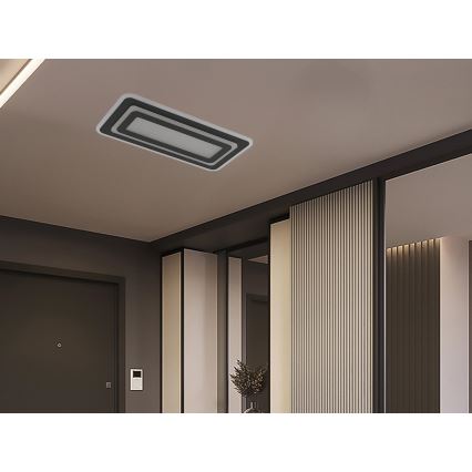 Plafonnier LED dimmable LED/85W/230V 3000-6500K noir + télécommande