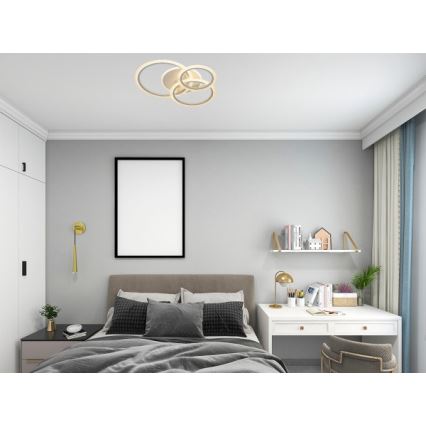 Plafonnier LED dimmable LED/90W/230V 3000-6500K + télécommande