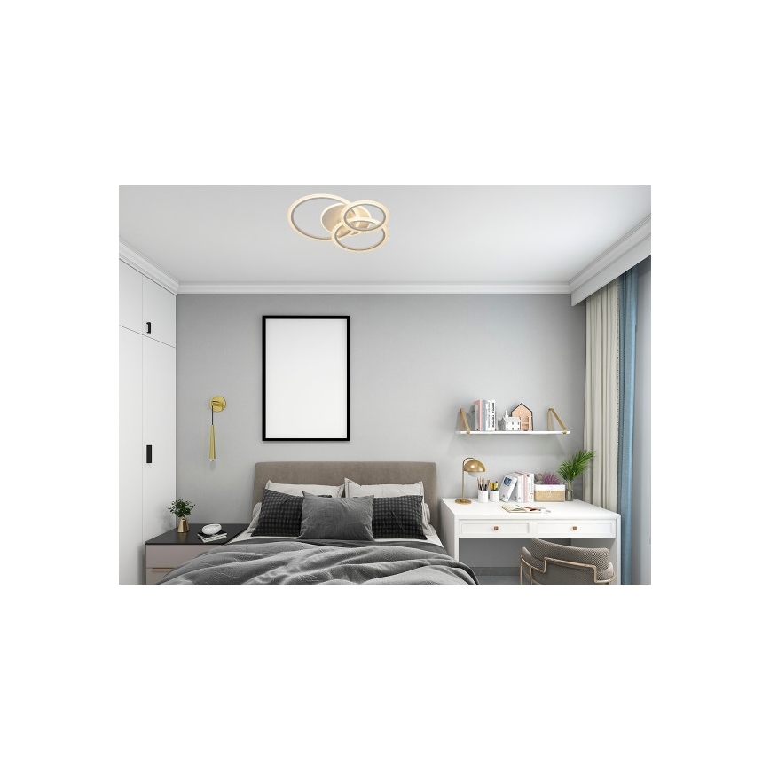 Plafonnier LED dimmable LED/90W/230V 3000-6500K + télécommande