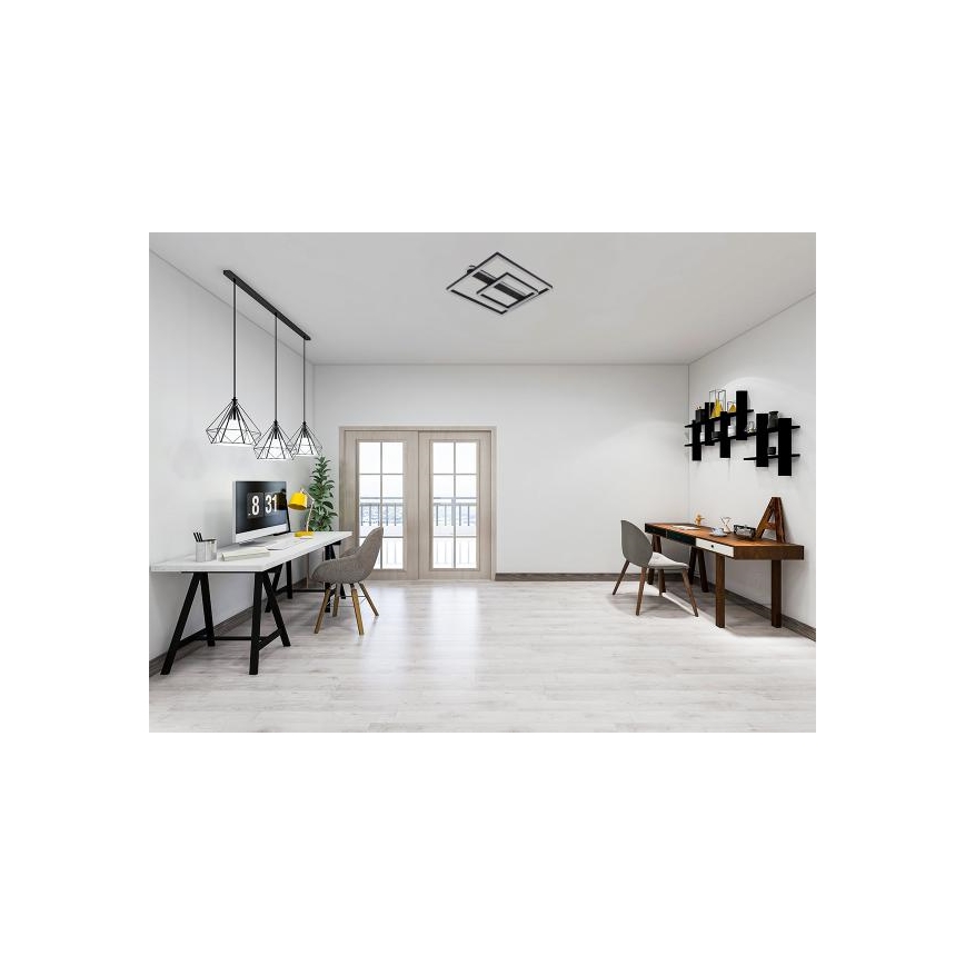 Plafonnier LED dimmable LED/95W/230V 3000-6500K + télécommande