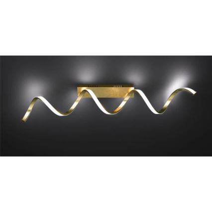 Plafonnier LED dimmable RUSSEL LED/32W/230V doré