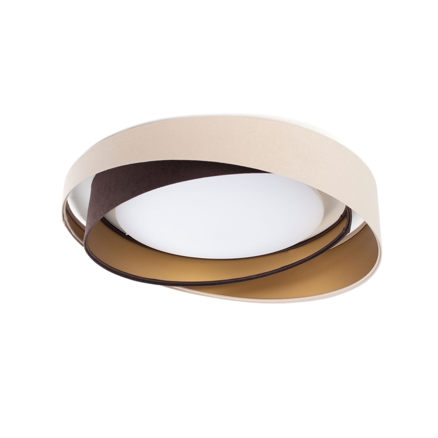 Plafonnier LED dimmable SMART GALAXY MODERN LED/24W/230V 3000-6500K Ø 55 cm beige/marron/doré + télécommande