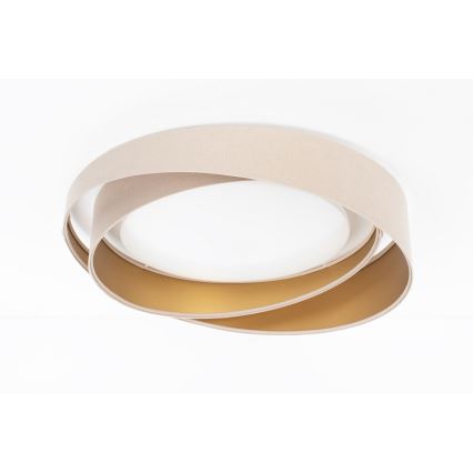Plafonnier LED dimmable SMART GALAXY MODERN LED/24W/230V 3000-6500K diam. 55 cm beige/doré + télécommande