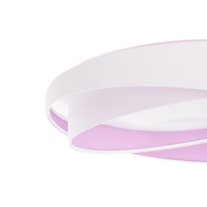 Plafonnier LED dimmable SMART GALAXY MODERN, 24 W, 230 V, 3000–6500 K, Ø 55 cm, blanc/violet + télécommande
