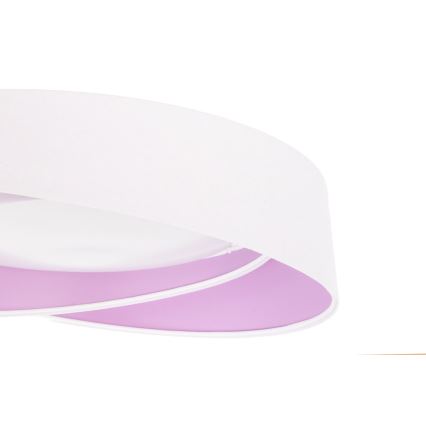 Plafonnier LED dimmable SMART GALAXY MODERN, 24 W, 230 V, 3000–6500 K, Ø 55 cm, blanc/violet + télécommande