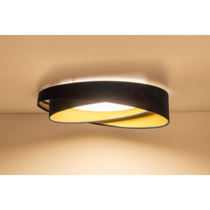 Plafonnier LED dimmable SMART GALAXY MODERN LED/24W/230V 3000-6500K Ø 55 cm bleu/doré + télécommande