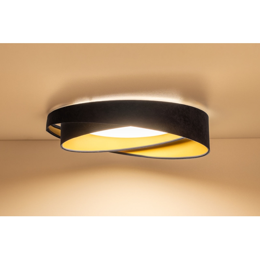 Plafonnier LED dimmable SMART GALAXY MODERN LED/24W/230V 3000-6500K Ø 55 cm bleu/doré + télécommande