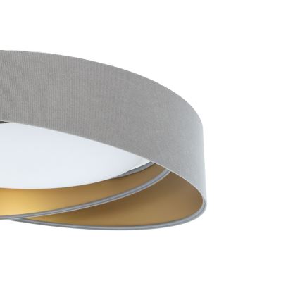 Plafonnier LED dimmable SMART GALAXY MODERN LED/24W/230V 3000-6500K Ø 55 cm gris/doré + télécommande