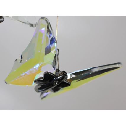 Plafonnier LED en cristal MURU LED/24W/230V Ø 40 cm chromé brillant + télécommande