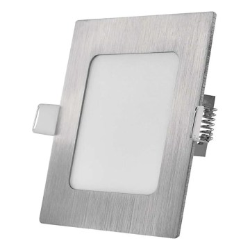 Plafonnier LED encastré NEXXO LED/7W/230V 3000/3500/4000K argenté 12x12 cm