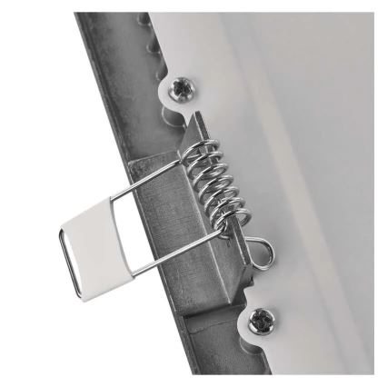 Plafonnier LED encastré NEXXO LED/7W/230V 3000/3500/4000K argenté 12x12 cm