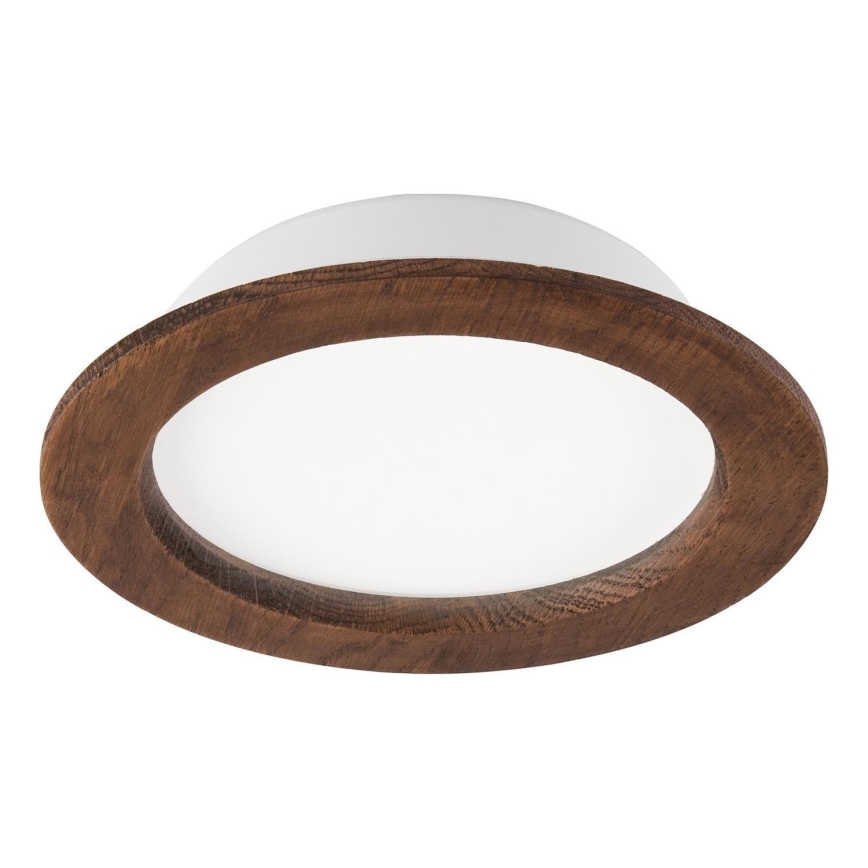Plafonnier LED encastré WOODY SPOT LED/16,5W/230V 4000K cerisier Ø 18,5 cm