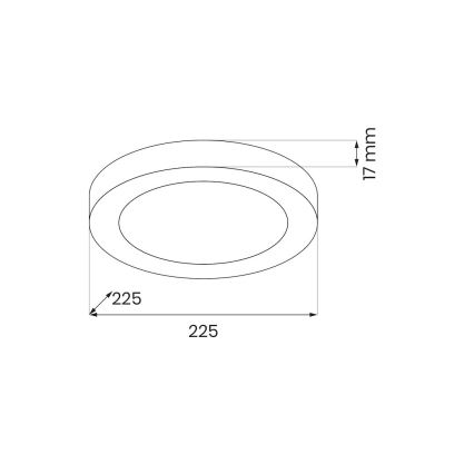 Plafonnier LED EVORA LED/18W/230V 3000/4000/6000K Ø 22,5 cm blanc