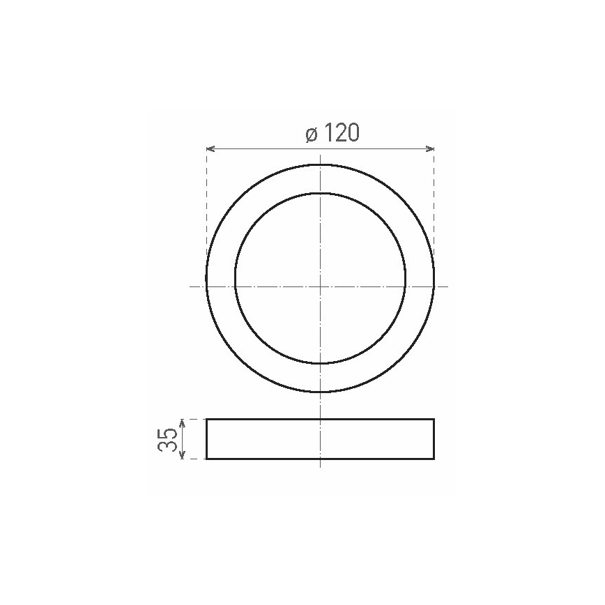 Plafonnier LED FENIX LED/6W/230V 2800K d. 12 cm