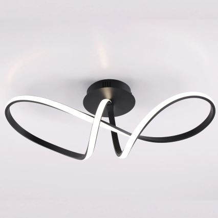 Plafonnier LED FLAVIA LED/33W/230V 24 x 61 cm noir