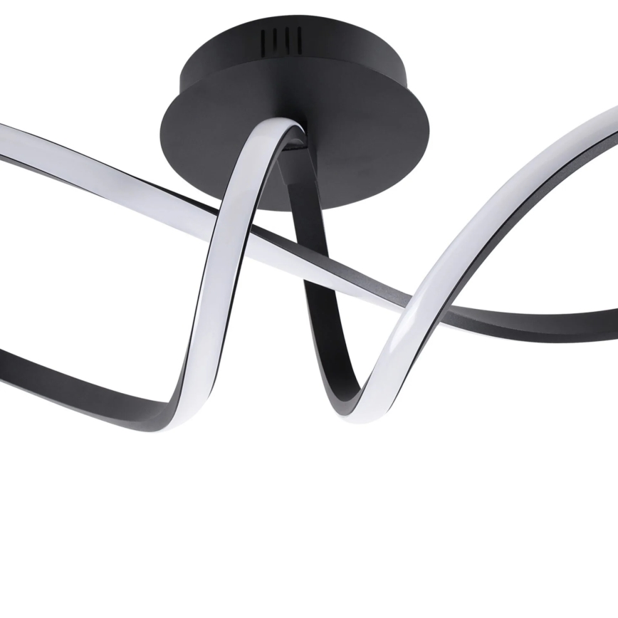 Plafonnier LED FLAVIA LED/33W/230V 24 x 61 cm noir