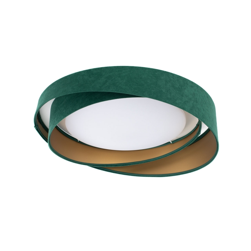 Plafonnier LED GALAXY MODERN 24W/230V, diamètre 55 cm, vert/doré
