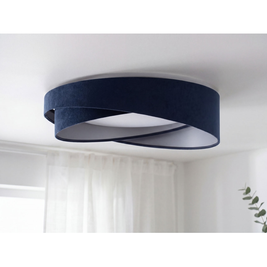 Plafonnier LED GALAXY MODERN LED/24W/230V Ø 55 cm bleu/argenté