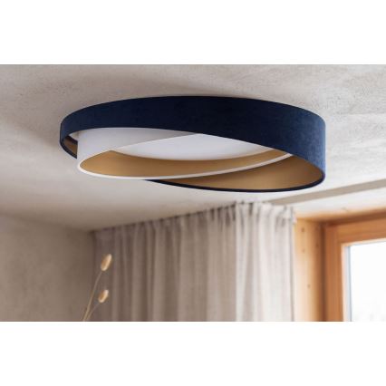 Plafonnier LED GALAXY MODERN LED/24W/230V Ø 55 cm bleu/blanc/doré