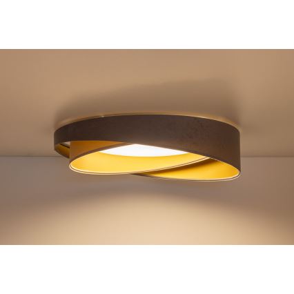 Plafonnier LED GALAXY MODERN LED/24W/230V Ø 55 cm gris/beige/doré