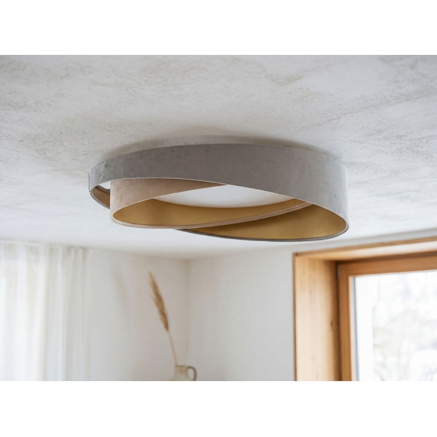 Plafonnier LED GALAXY MODERN LED/24W/230V Ø 55 cm gris/beige/doré